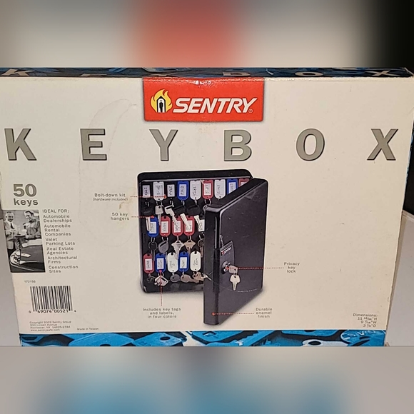 Sentry Safe Key Box KB-50, organizes 50 keys, New In Box - Picture 3 of 6